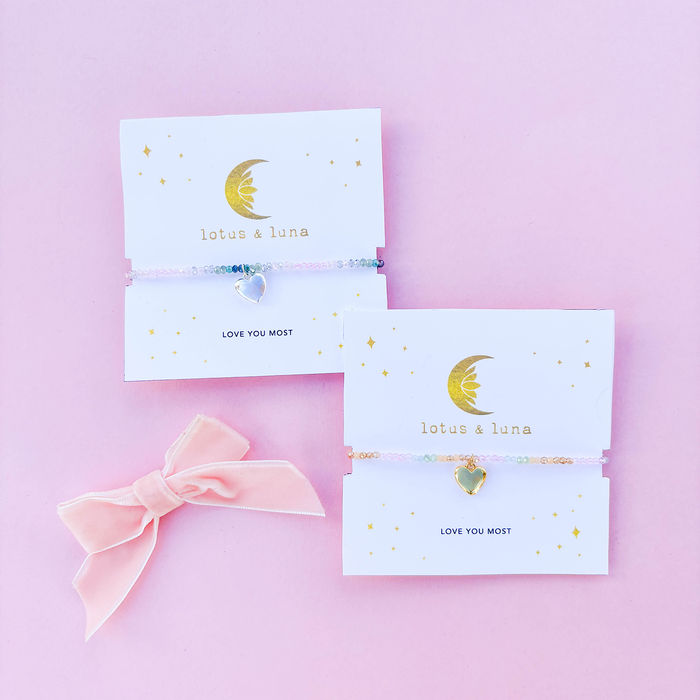 Valentine's Day Bracelet Gift With Heart Charms