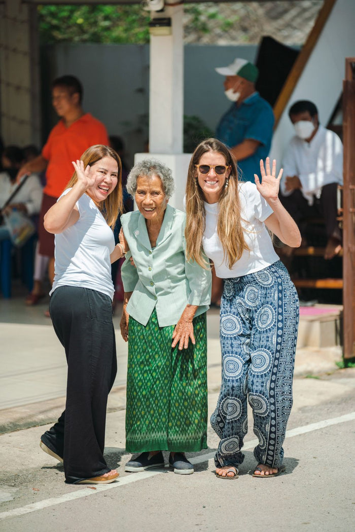 our ceo Janelle and artisans in Thailand