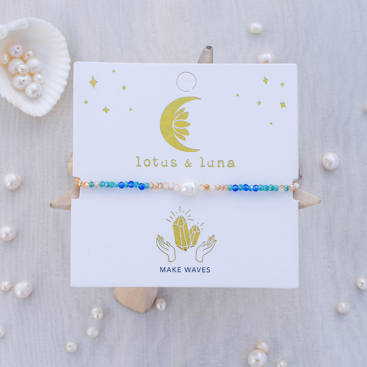 &quot;Make Waves&quot; Goddess Bracelet