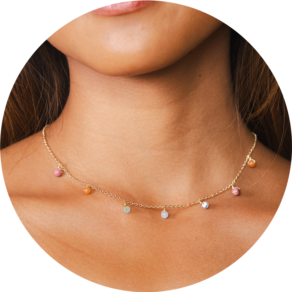 Balance + Inner Peace Dewdrop Necklace