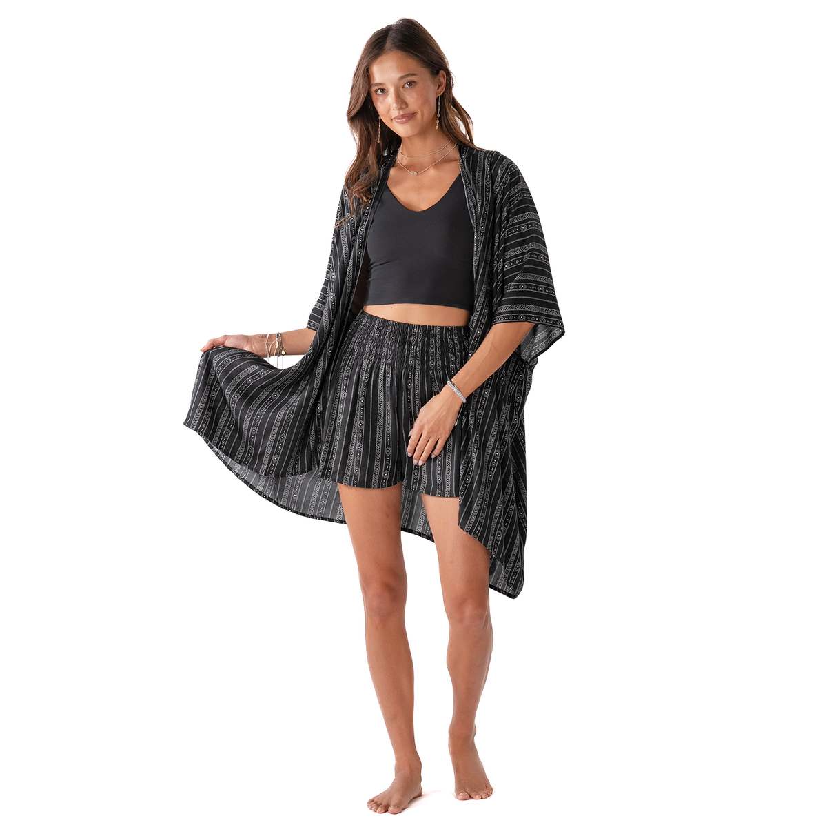 Akha Tribal Shorts Lounge Set