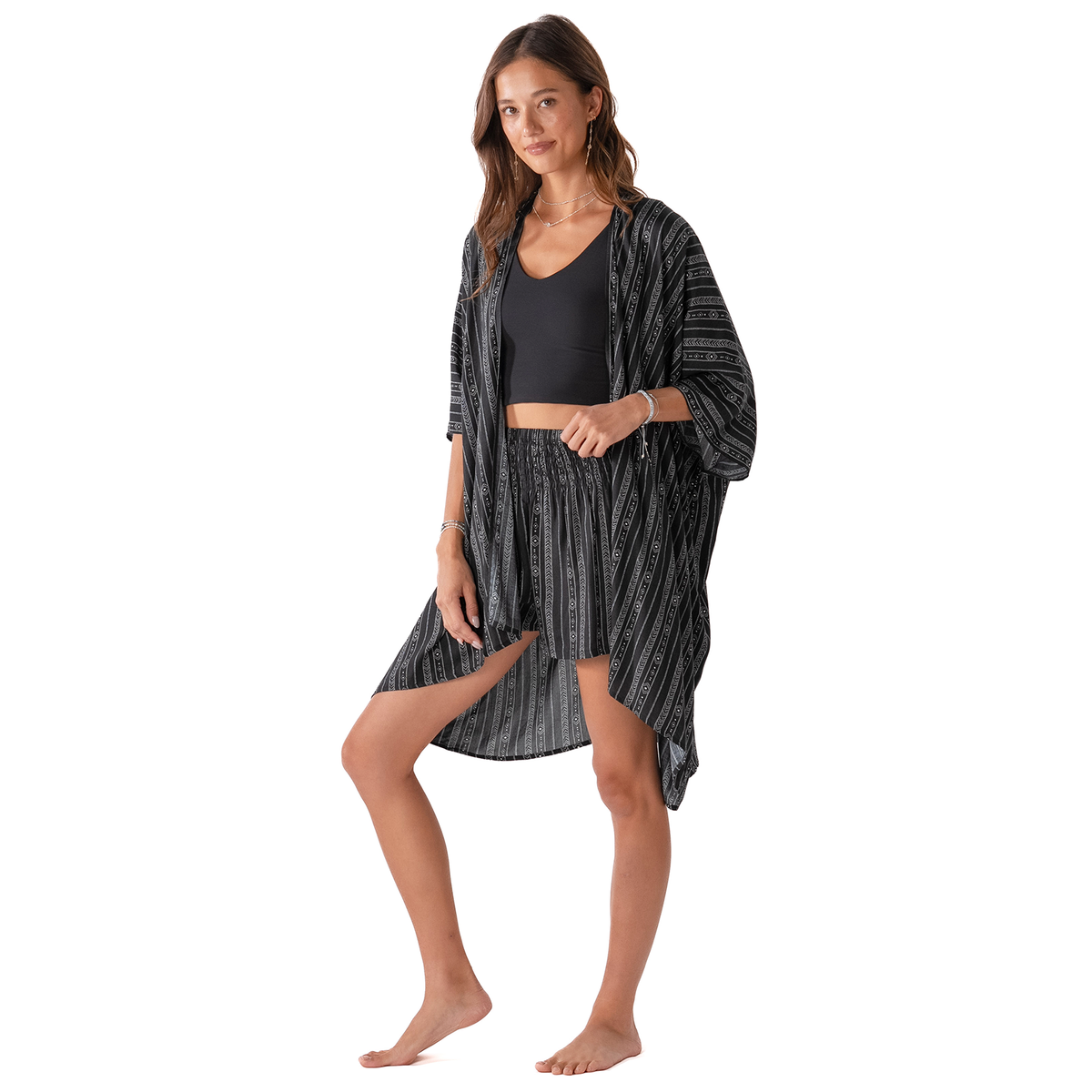 Akha Tribal Shorts Lounge Set