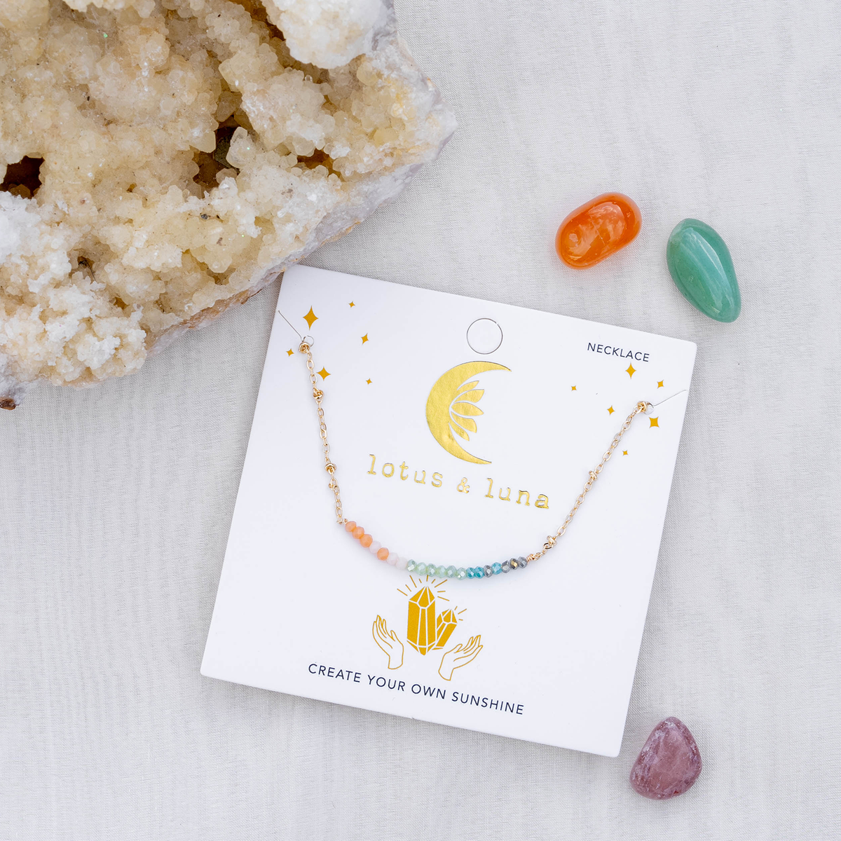 &quot;Create Your Own Sunshine&quot; Goddess Necklace