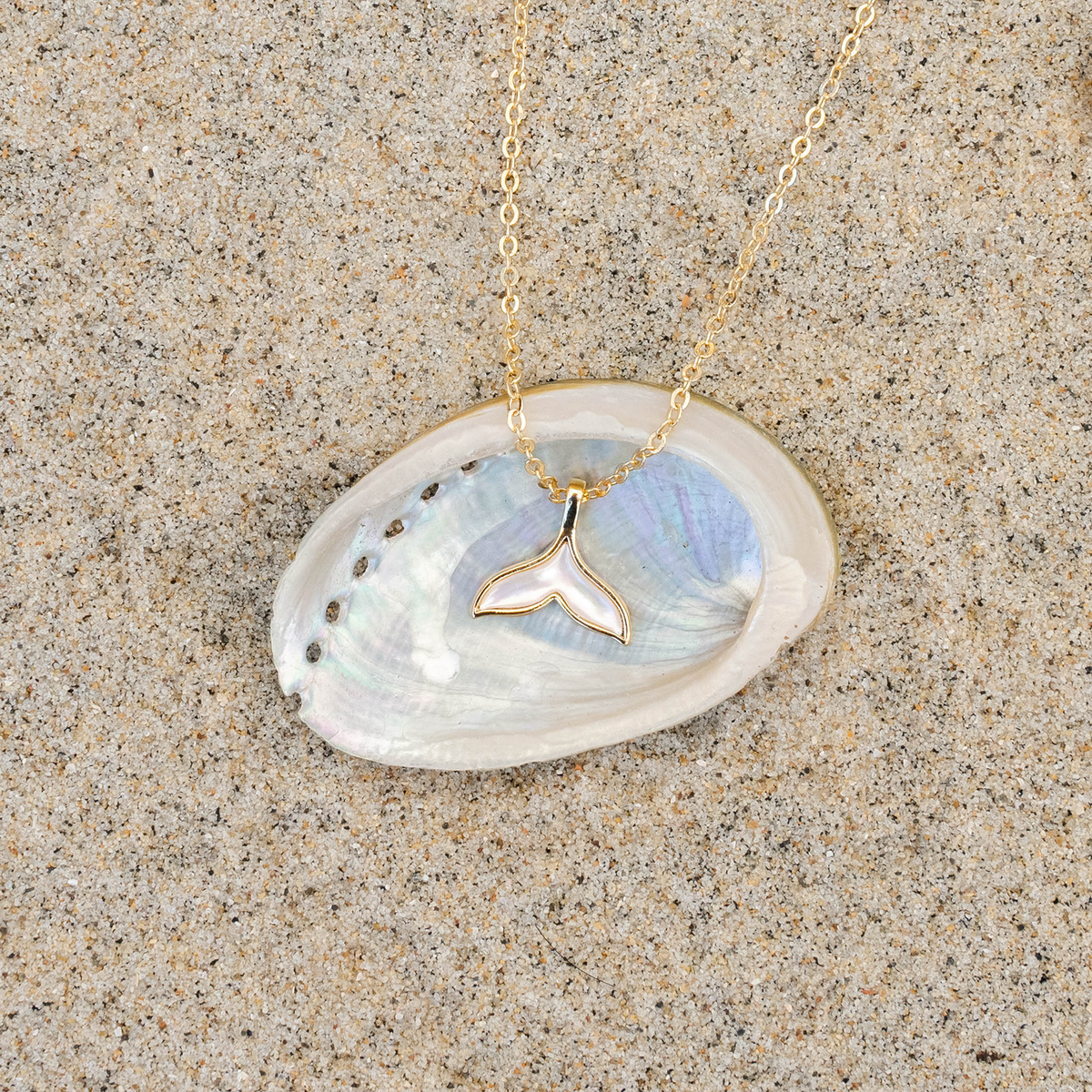 Whale&#39;s Tail Charm Necklace