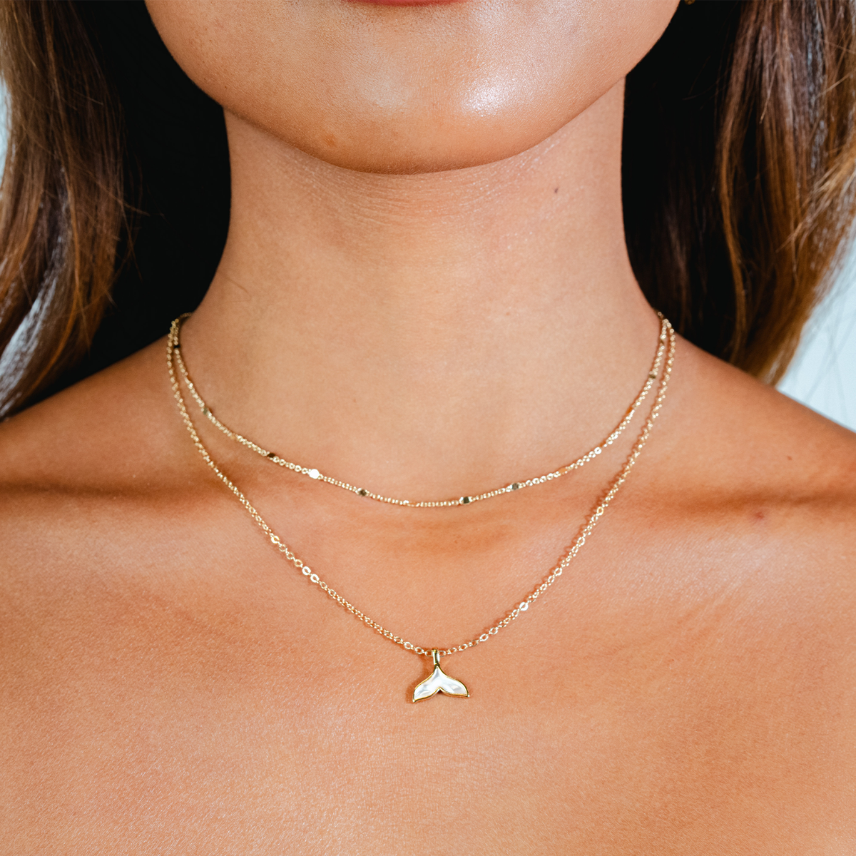 Whale&#39;s Tail Charm Necklace