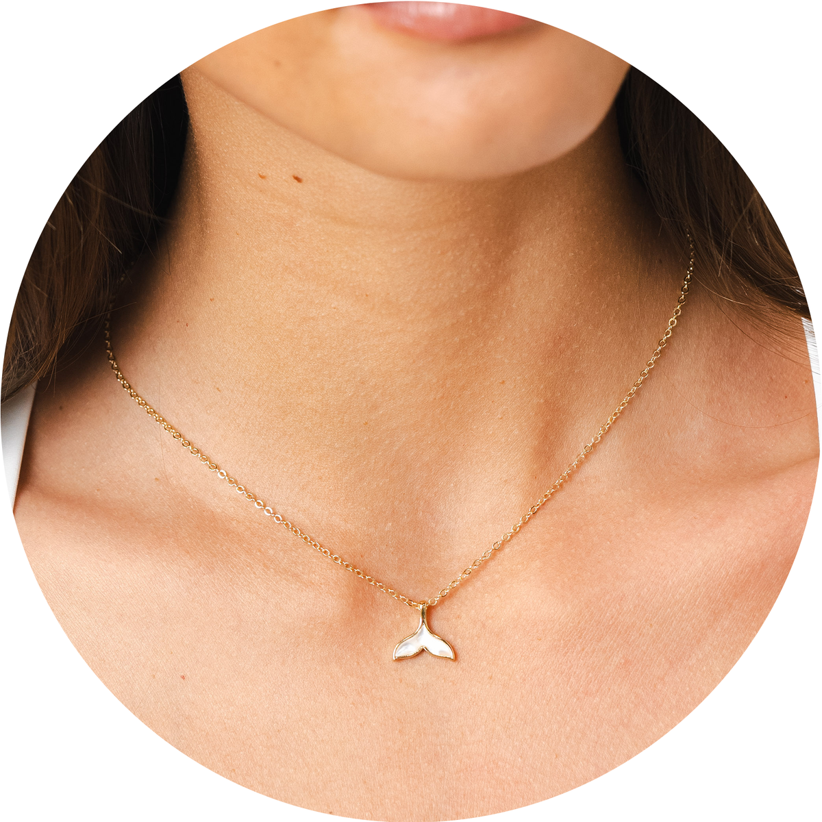 Whale&#39;s Tail Charm Necklace