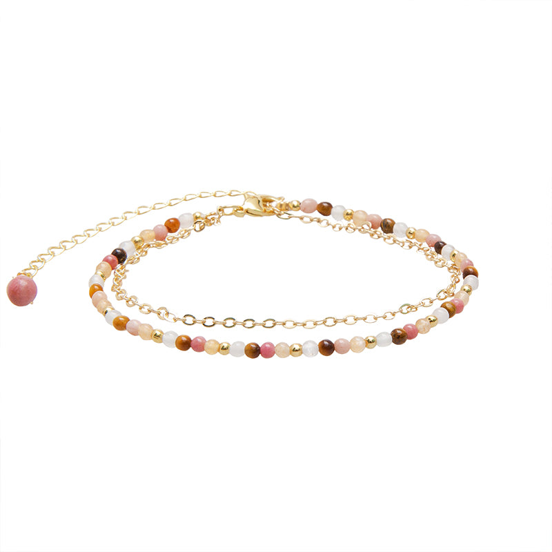 Courage + Growth 2mm Layered Bracelet