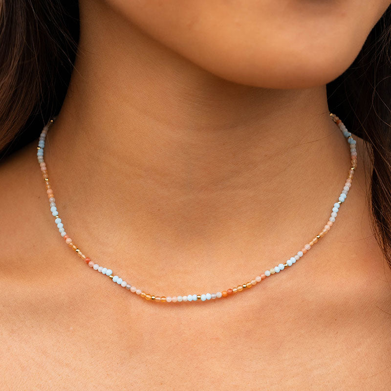 Joy 2mm Metal Accent Healing Necklace