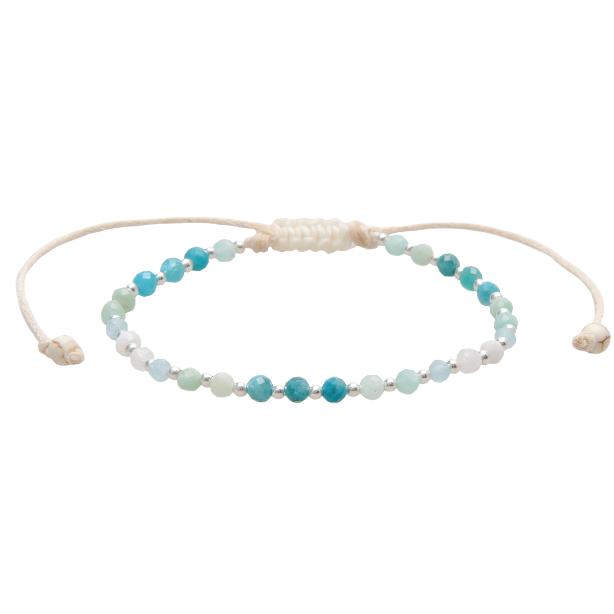 Moon &amp; Sea 3mm Healing + 4mm Self Love Bracelet Stack