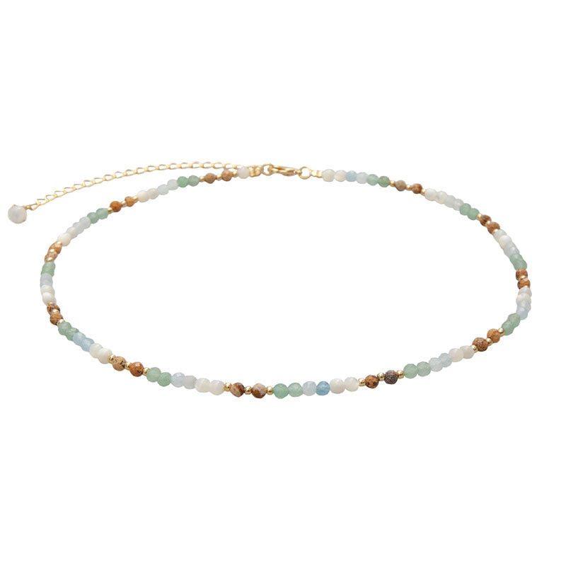 Strength + Inner Peace 3mm Healing Necklace
