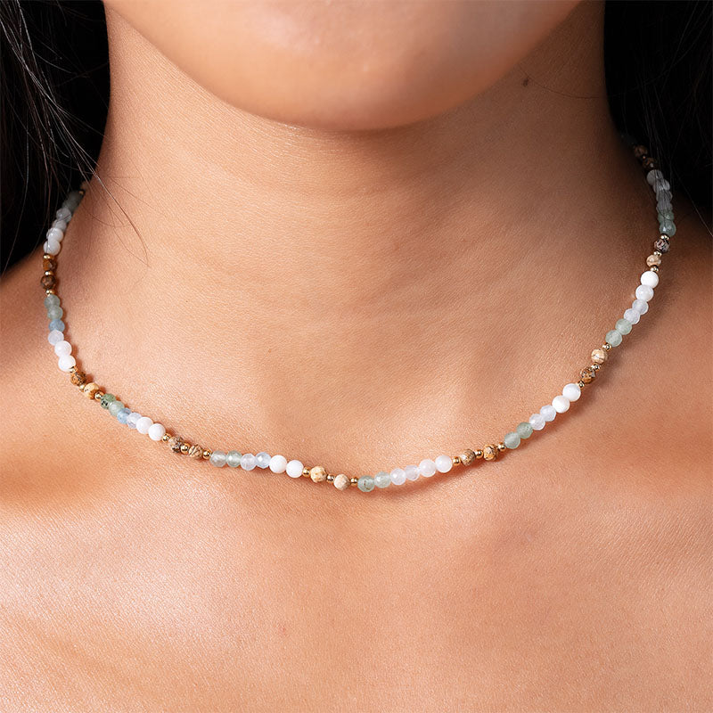 Strength + Inner Peace 3mm Healing Necklace