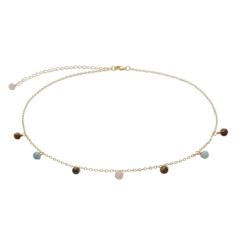 4mm Peace + Happiness Dewdrop Necklace