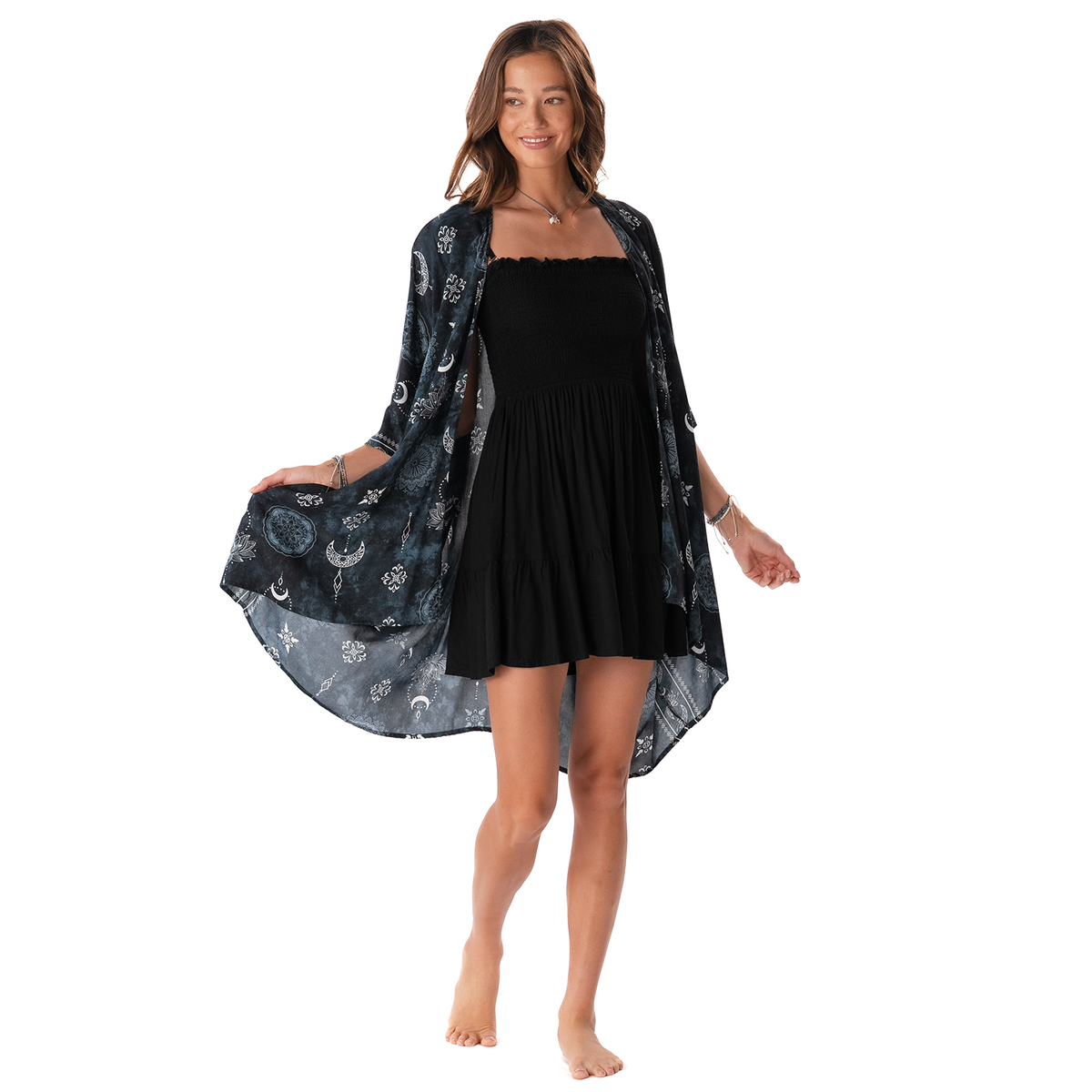 Black Daiquiri Dress with Adjustable Straps