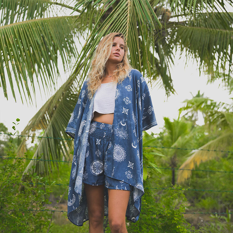 Nova Blue Shorts Lounge Set