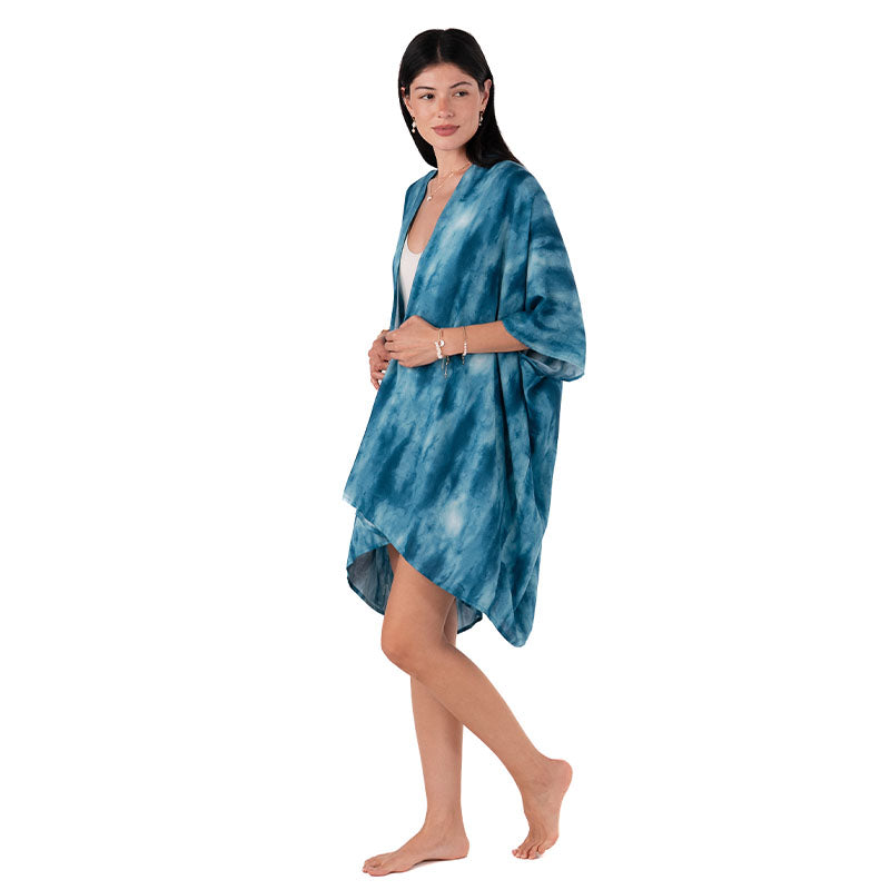 Turquoise Tide Kimono, side