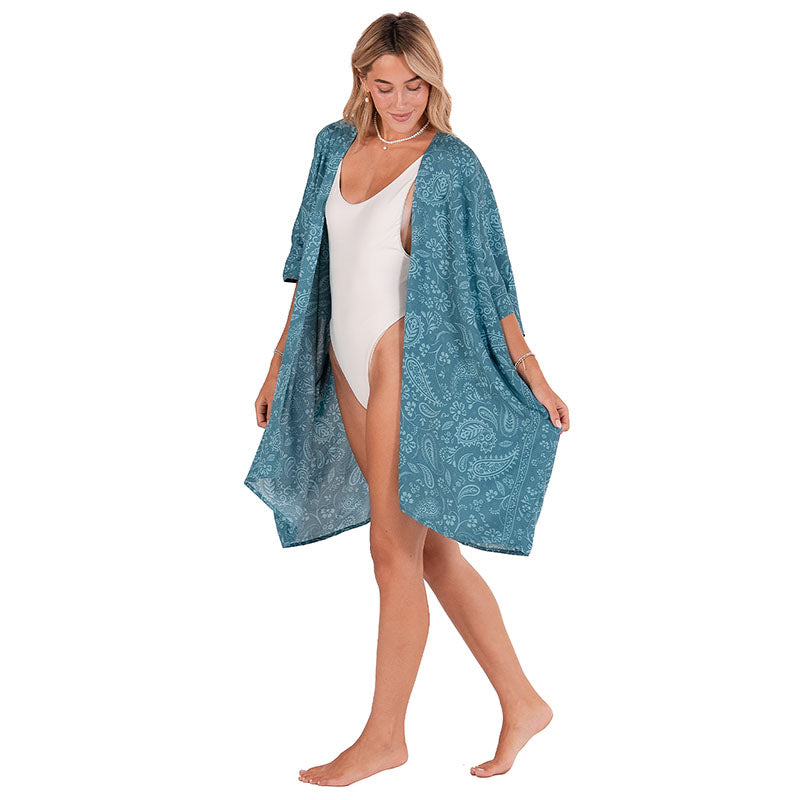 Pacific Paisley Kimono