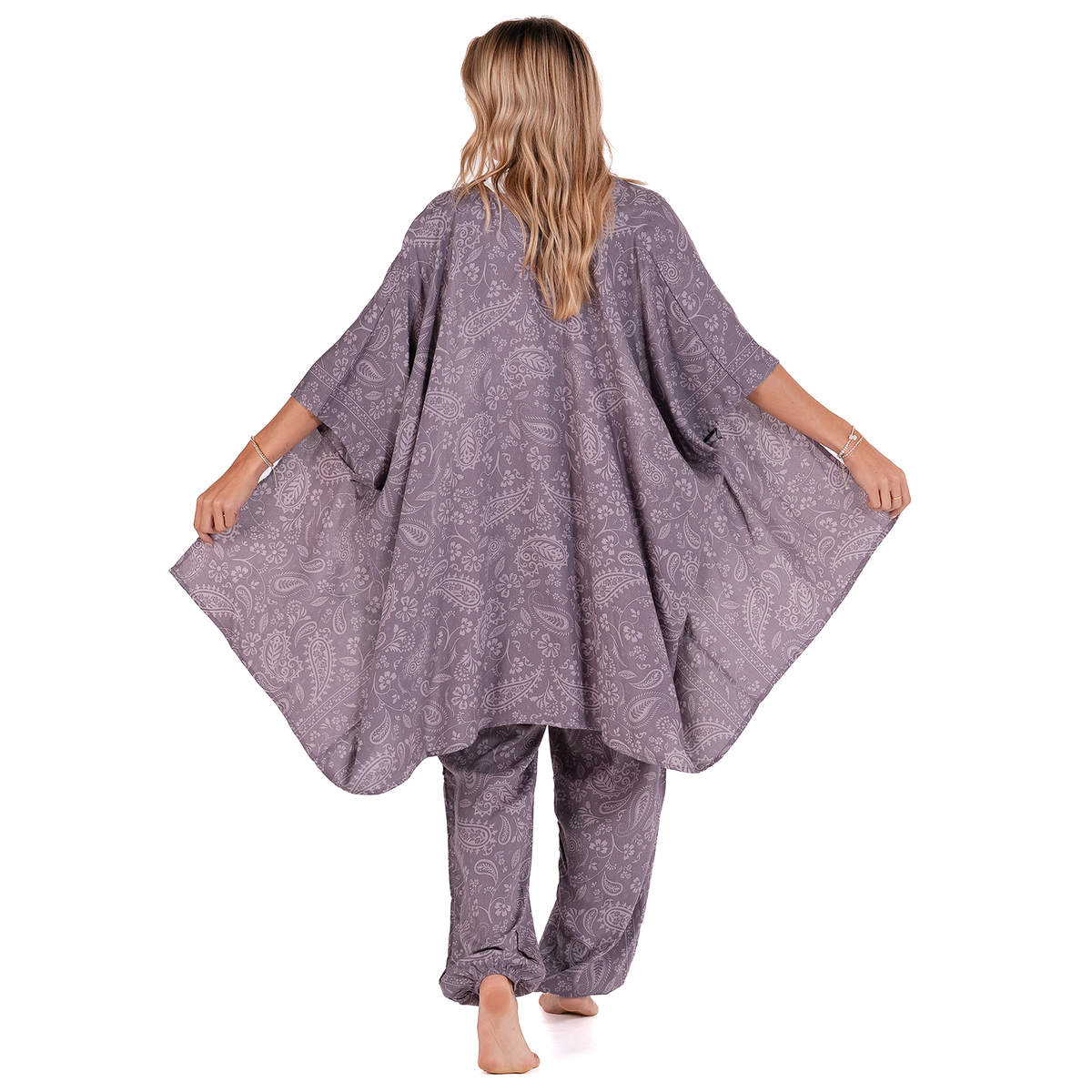 Frosted Plum Paisley Lounge Set