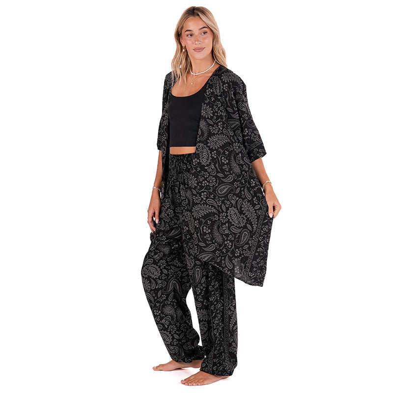 Shadow Paisley Kimono