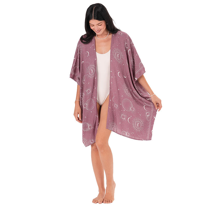 Mauve Moonlight Kimono, front