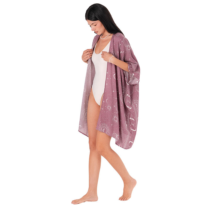Mauve Moonlight Kimono, side