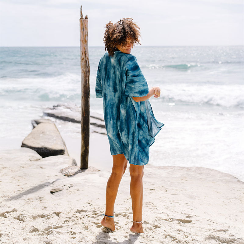 Turquoise Tide Demi Kimono