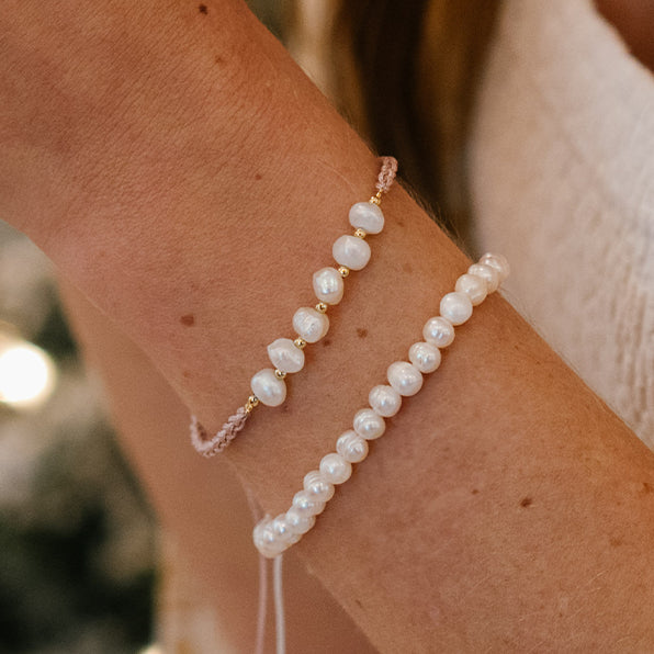 Coral Mermaids Pearl Bracelet