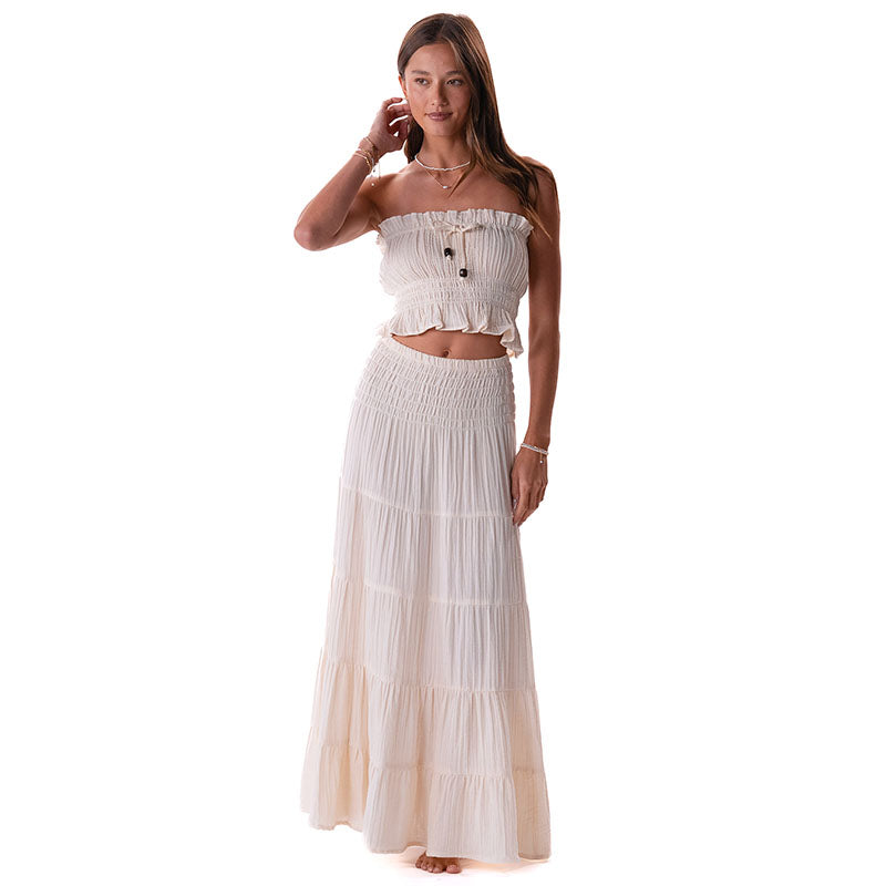 Cream Sundrift Maxi Skirt