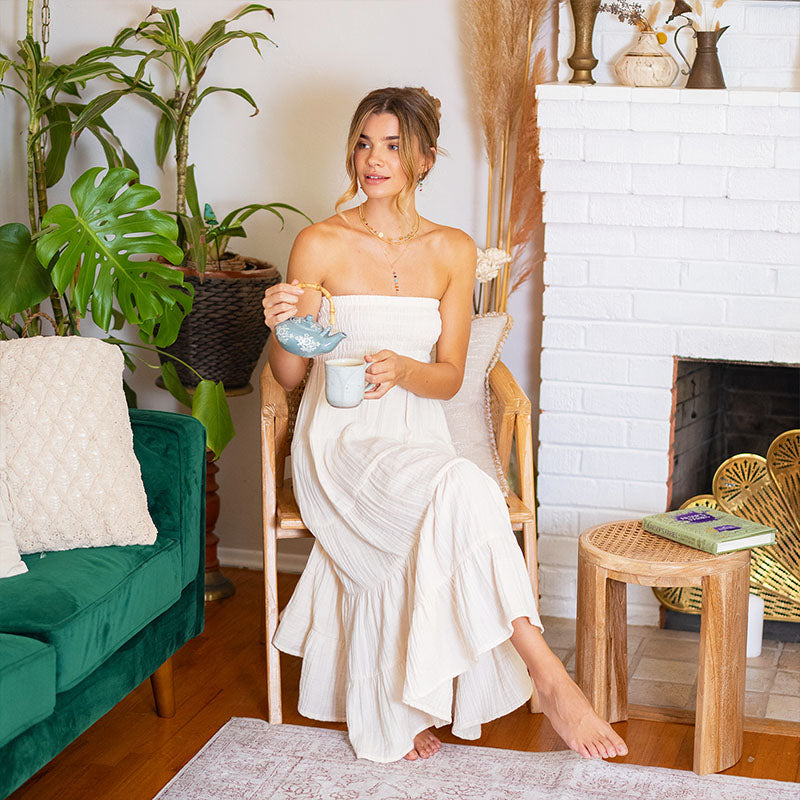 Cream Sundrift Maxi Skirt