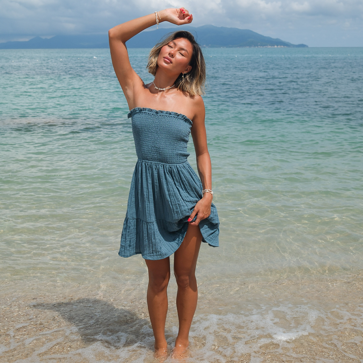 New Moon Blue Daiquiri Dress