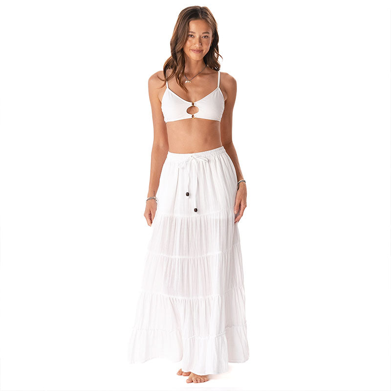 White Shipwrecked Maxi Skirt