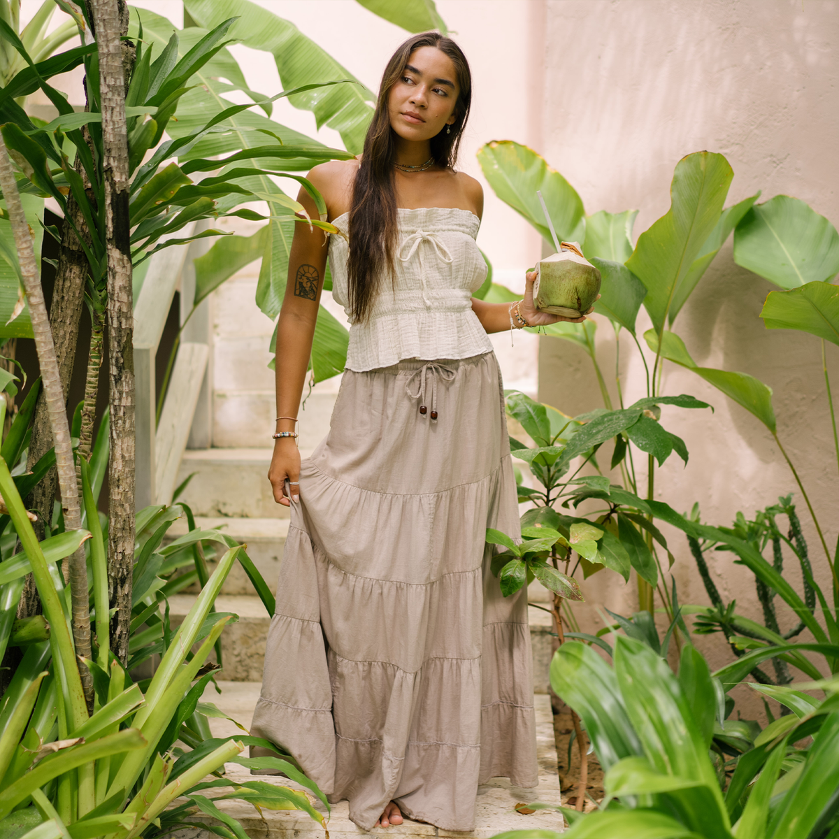 Stone Shipwrecked Maxi Skirt