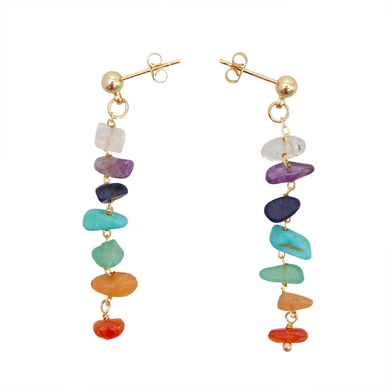 7 Chakra Raw Stone Jewelry Bundle