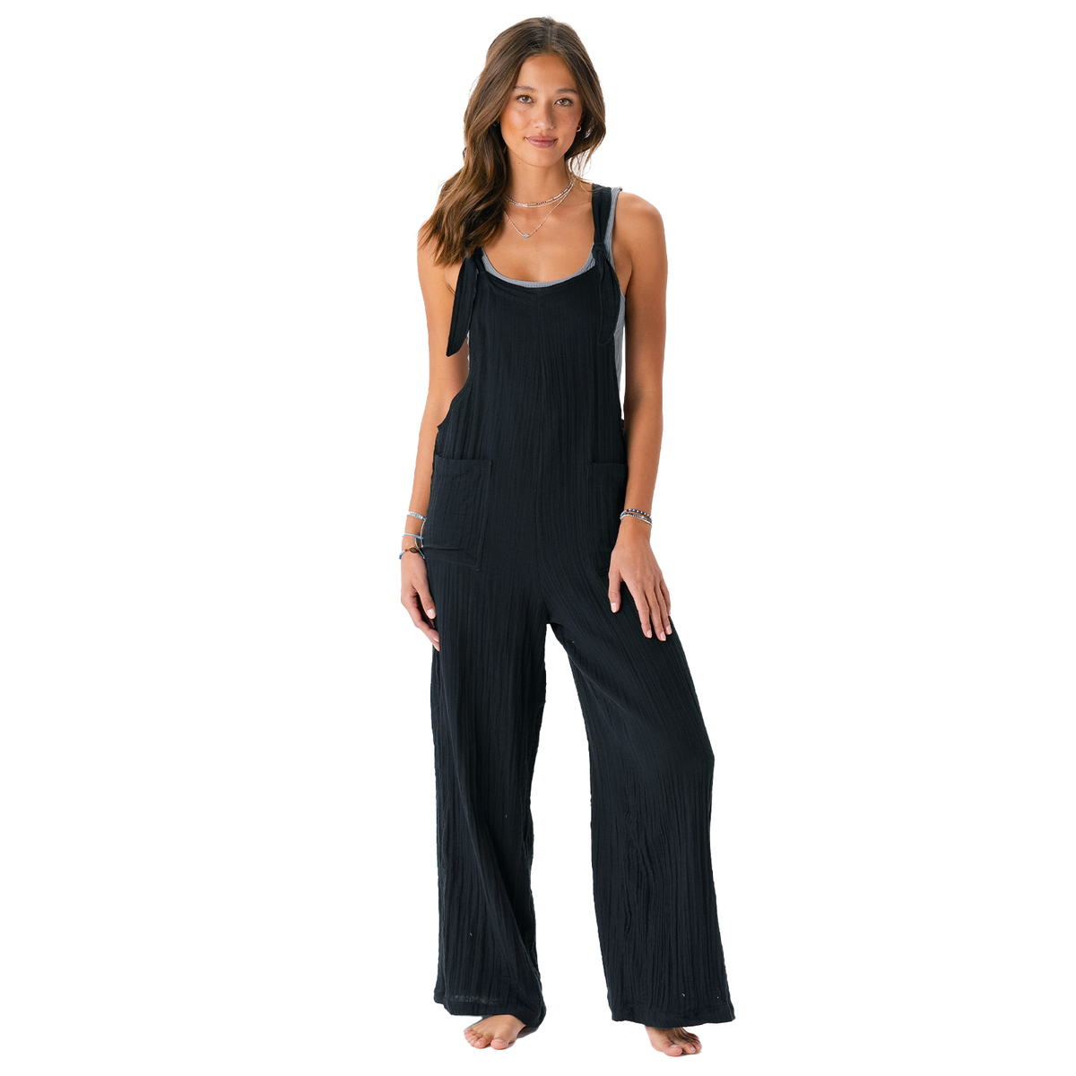 Black Tie Strap Nomad Jumpsuit