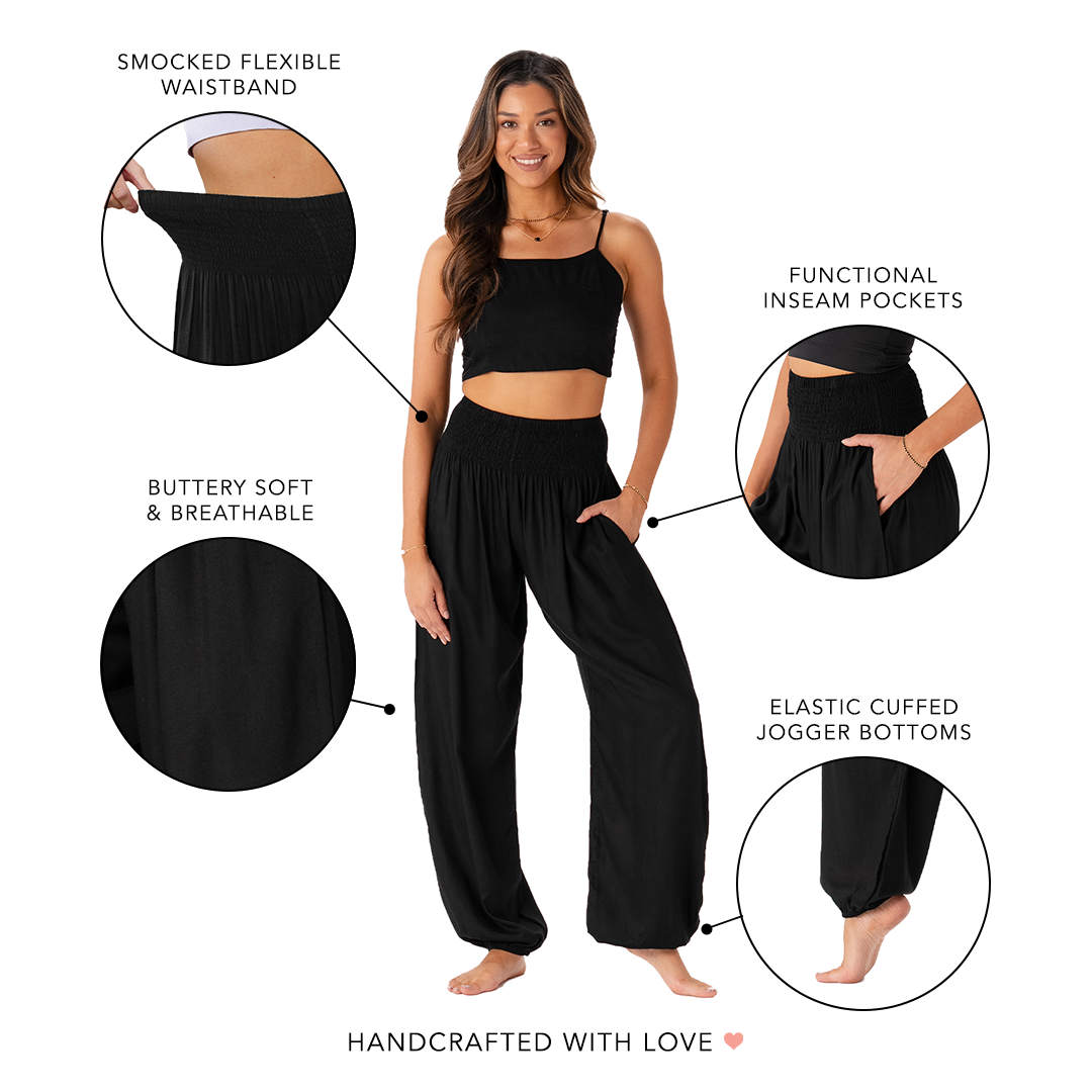 Black Harem Pants
