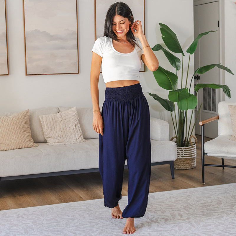 Oxford Harem Pants