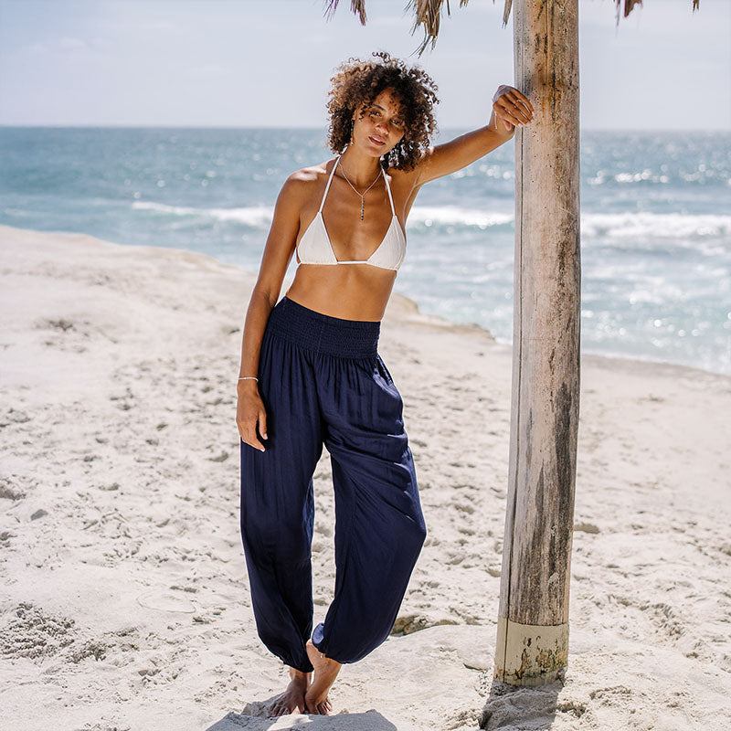 Oxford Harem Pants