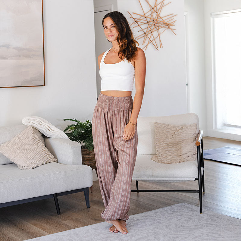 Yao Tribal Print Harem Pants