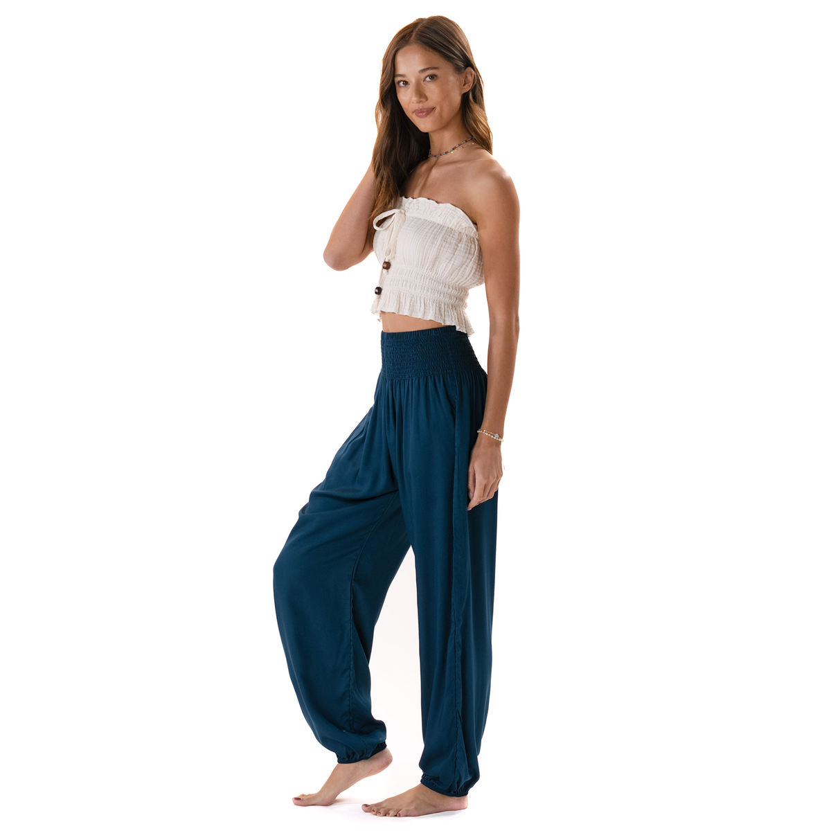 Tropic Teal Harem Pants