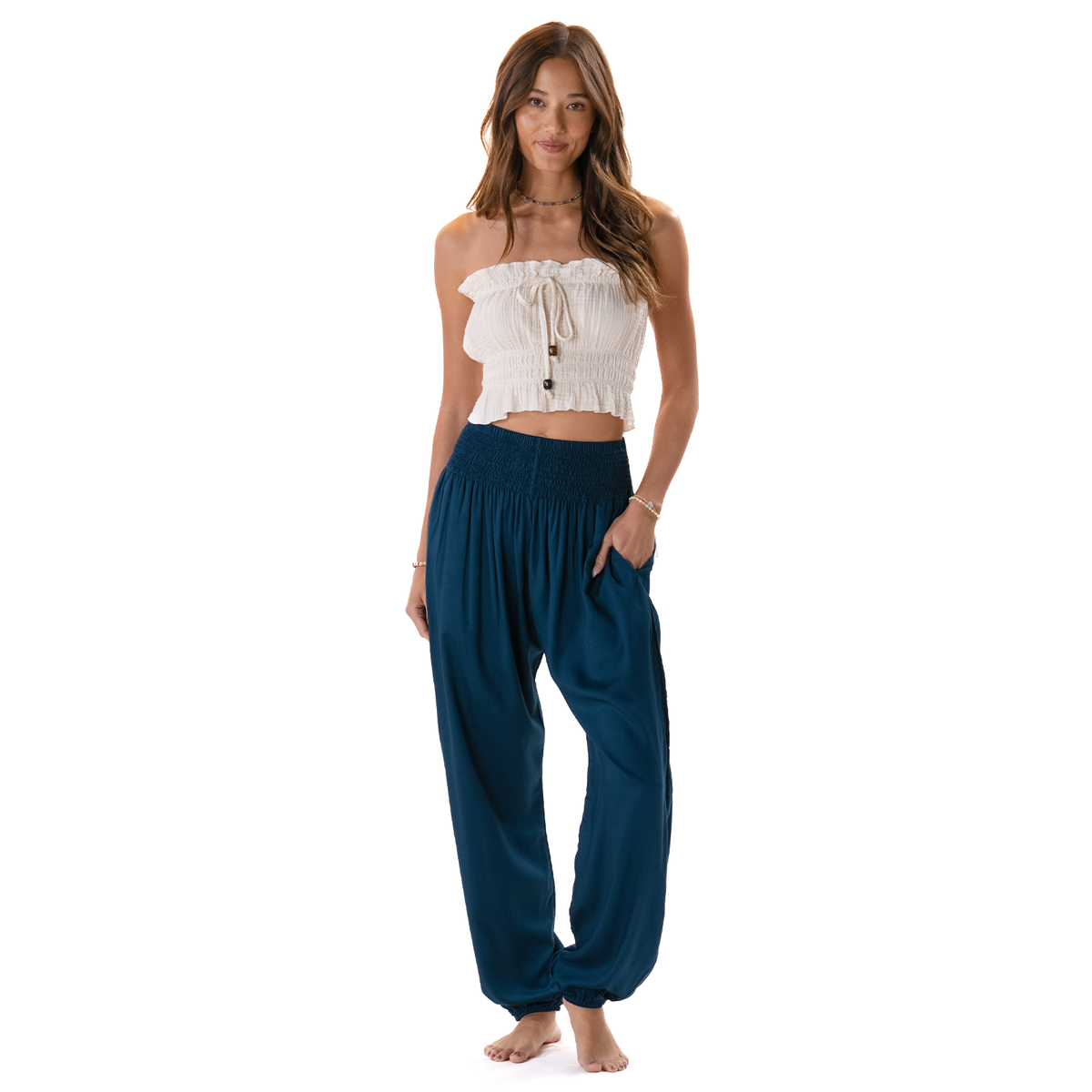 Tropic Teal Harem Pants