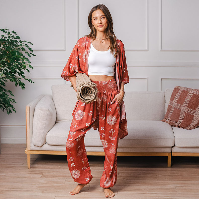 Sacred Sienna Kimono