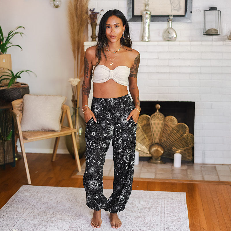 Raven Cosmic Sky Harem Pants