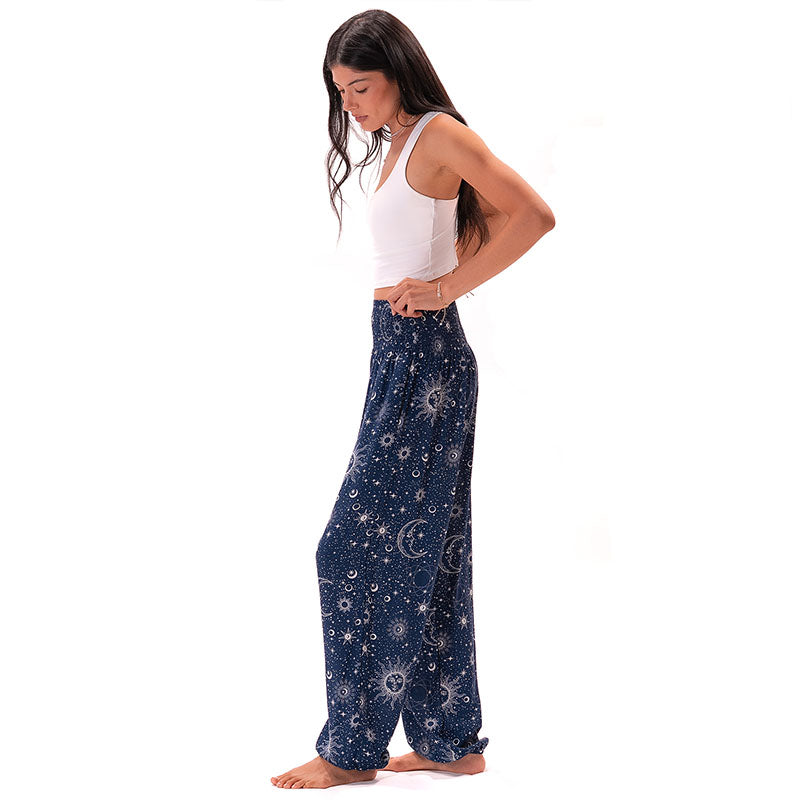 Indigo Cosmic Sky Harem Pants