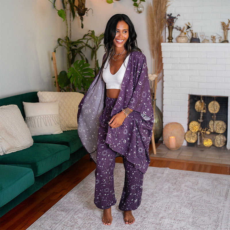 Plum Starry Night Lounge Set
