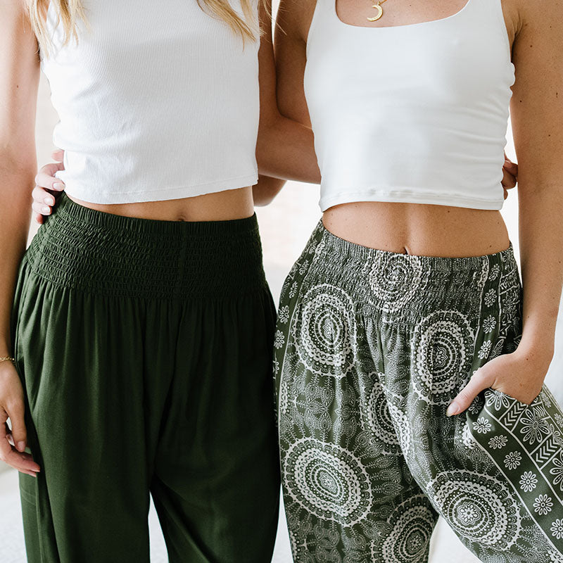 Olive Harem Pants