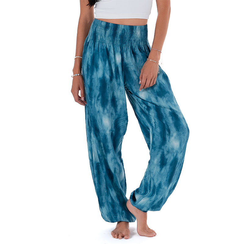 Turquoise Tide Harem Pants, front