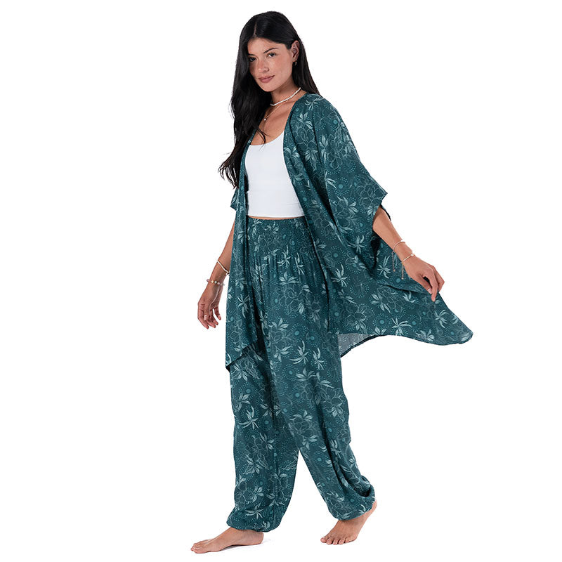Jade Dahlia Kimono