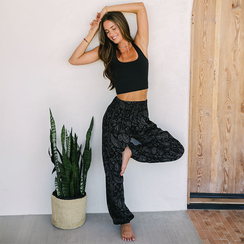 Shadow Paisley Harem Pants