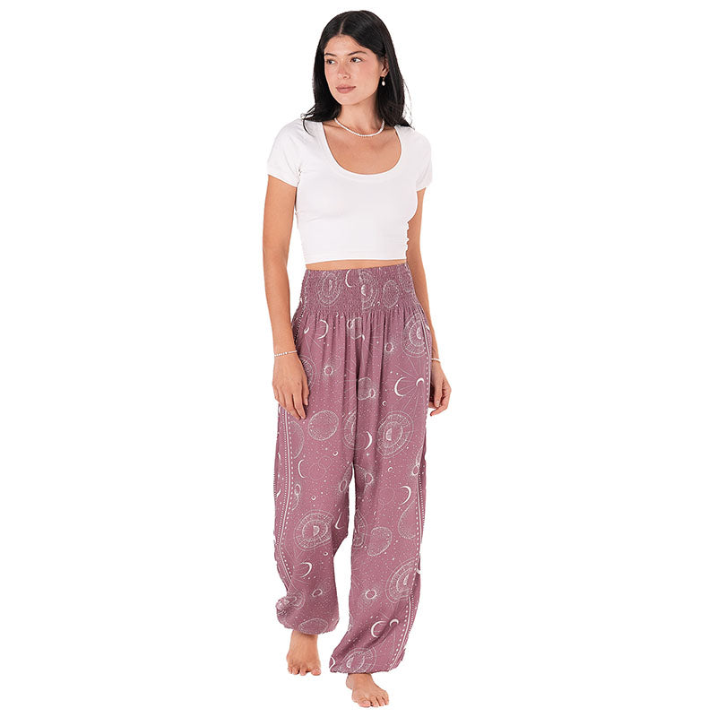 Mauve Moonlight Harem Pants, front