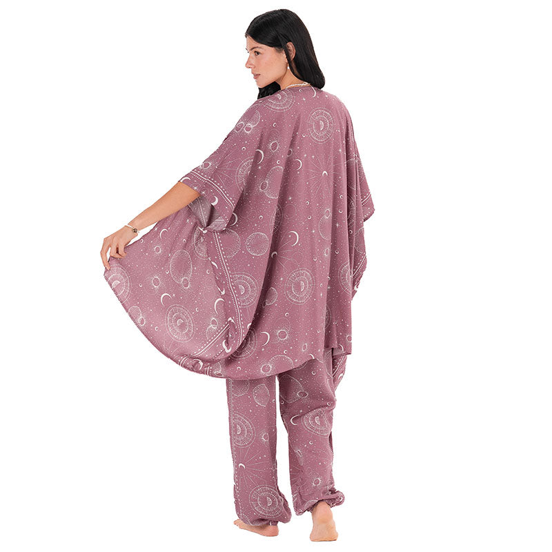 Mauve Moonlight Lounge Set, back