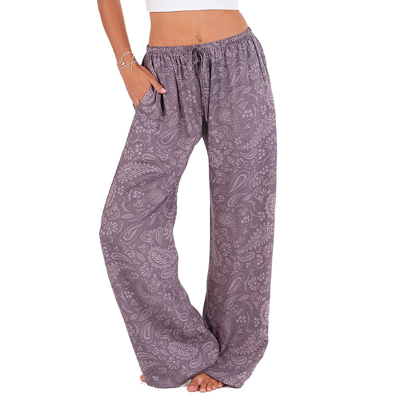 Frosted Plum Paisley Drift Pants